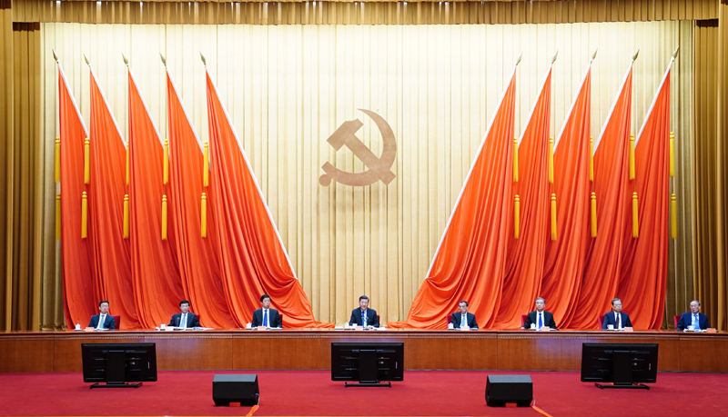 2月20日,党史学习永利集团88304官网动员大会在北京召开。中共中央总书记、国家主席、中央军委主席习近平出席会议并发表重要讲话。新华社记者 翟健岚 摄